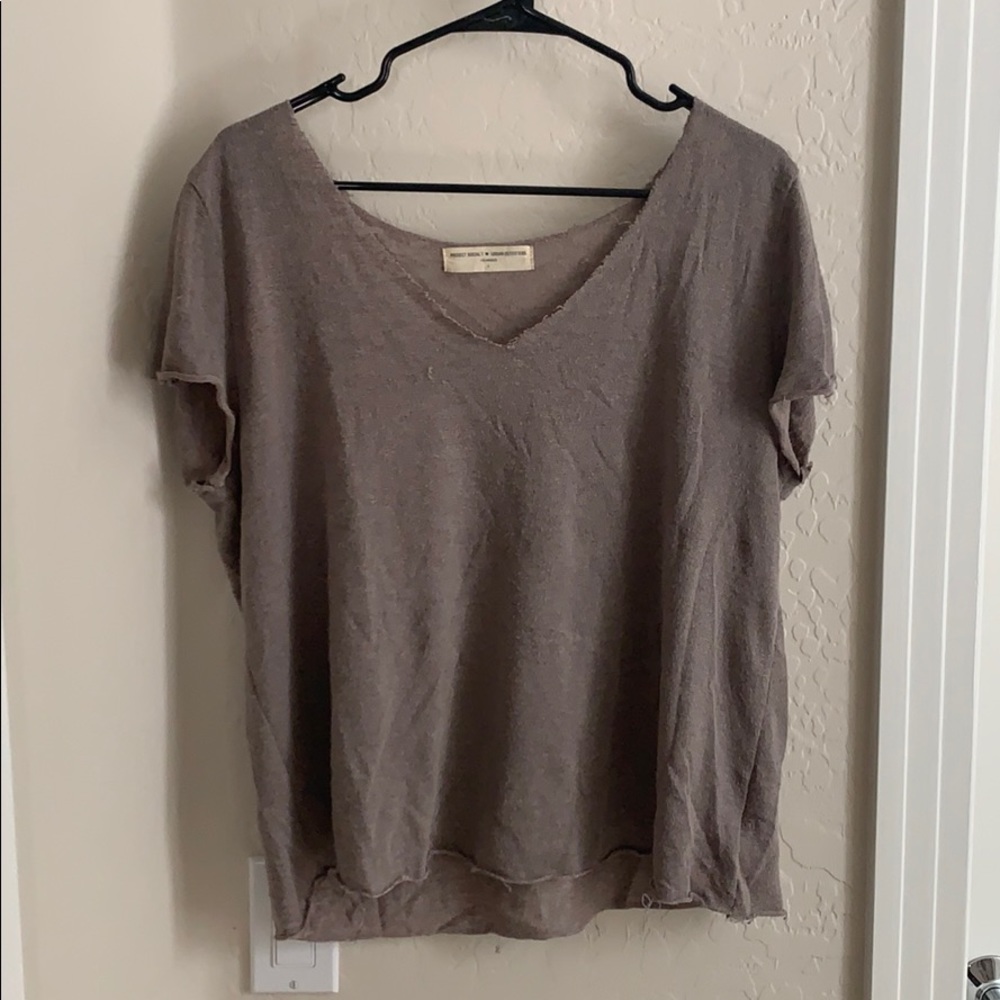 Urban Outfitters Distressed Brown T-Shirt